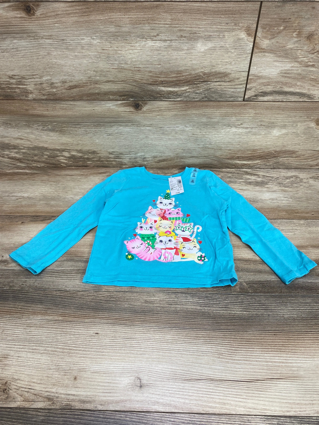 NEW Children's Place Cat Tree Shirt Blue sz 2T - Me n Mommy To Be