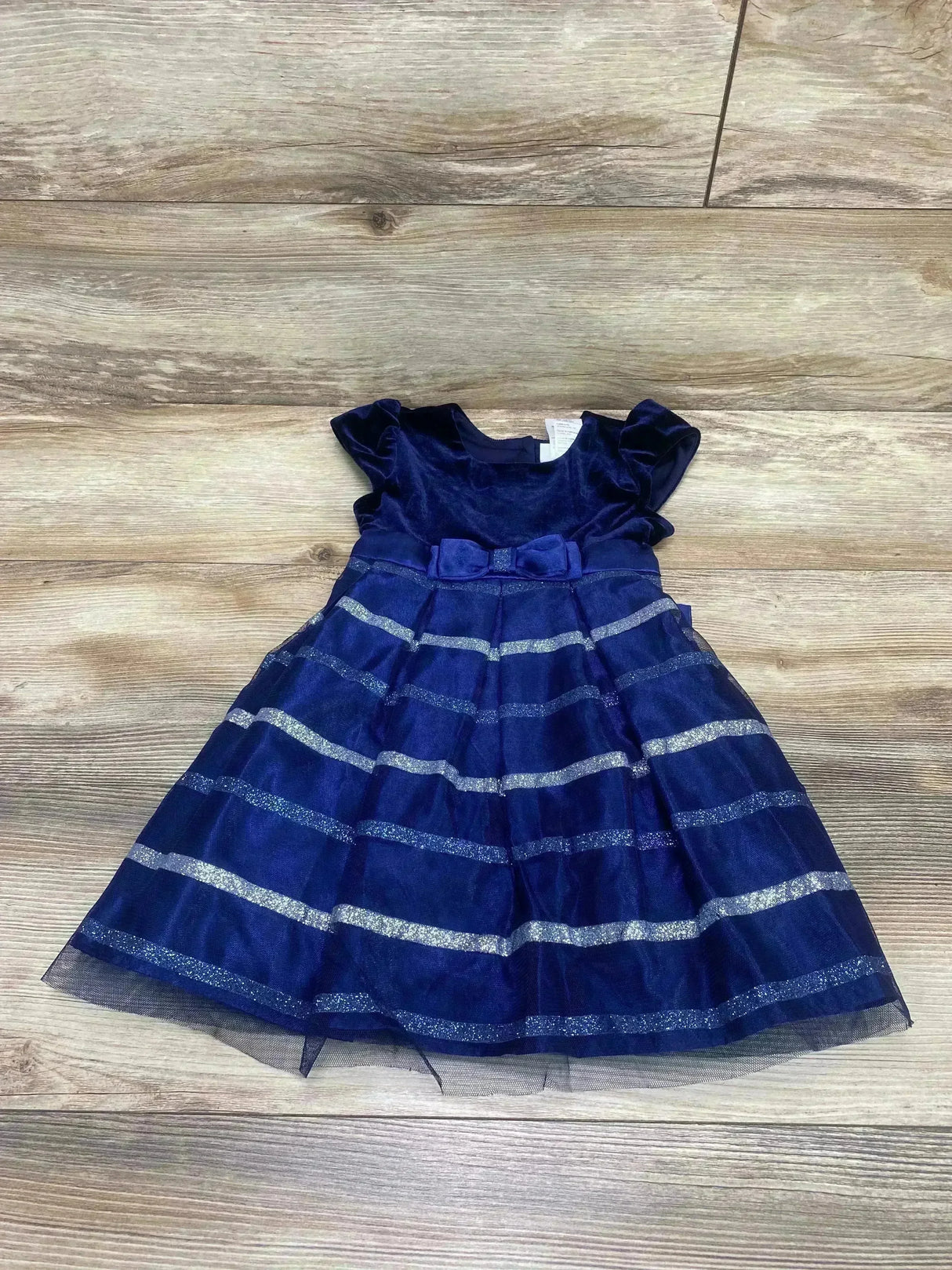 Jona Michelle Velvet Dress Navy sz 2T - Me n Mommy To Be