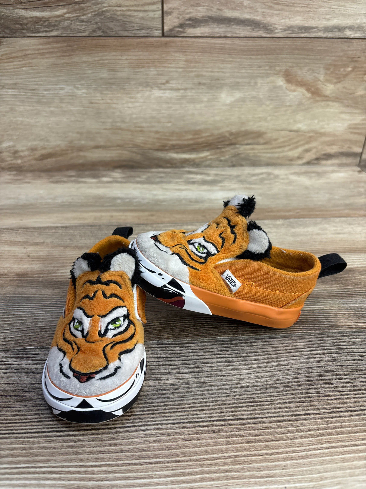 Vans Discovery Project Cat Slip-On V Wild Tiger, Orange sz 5c