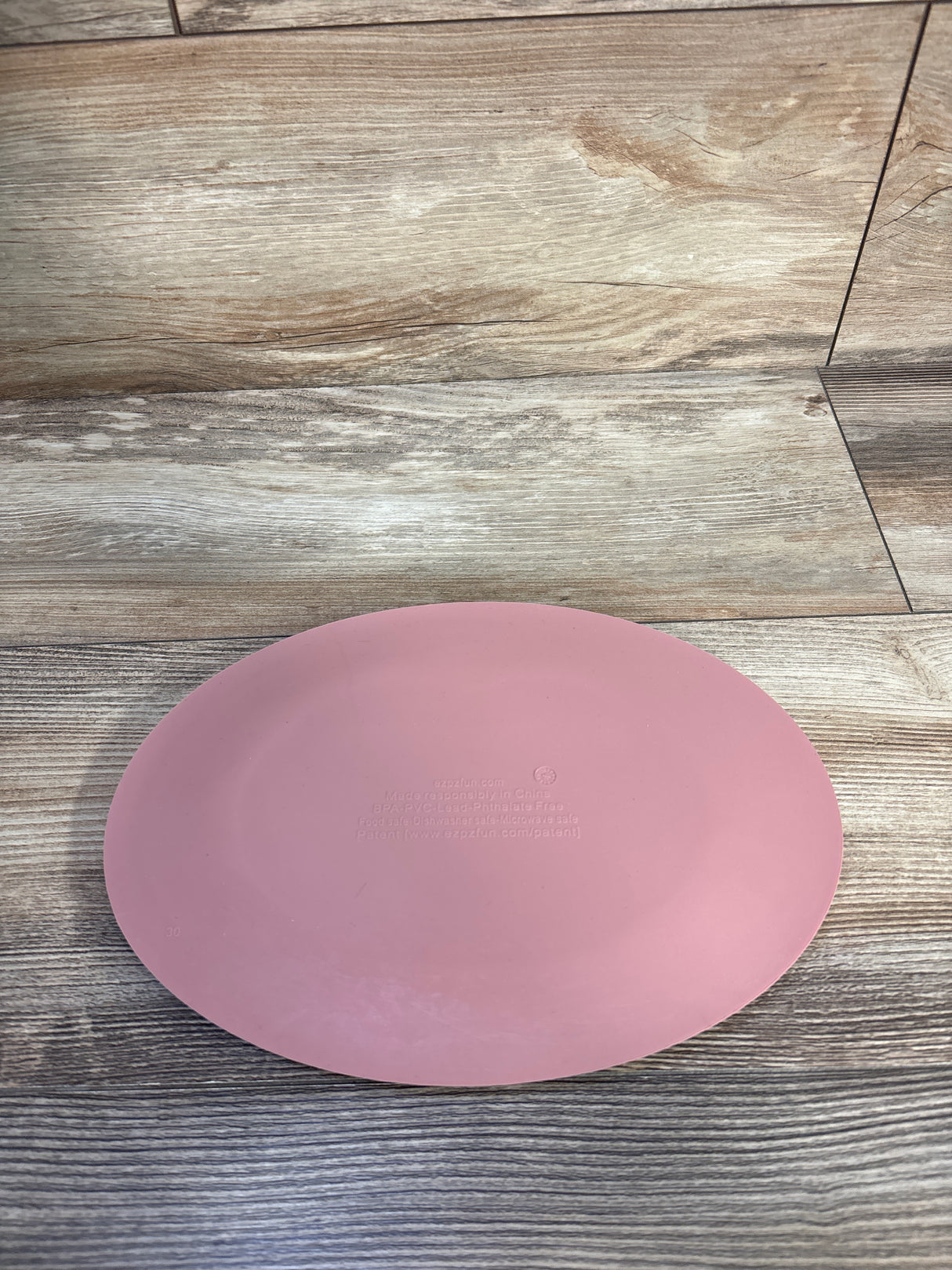 ez pz Mini Mat Suction Plate + Placemat in One in Blush