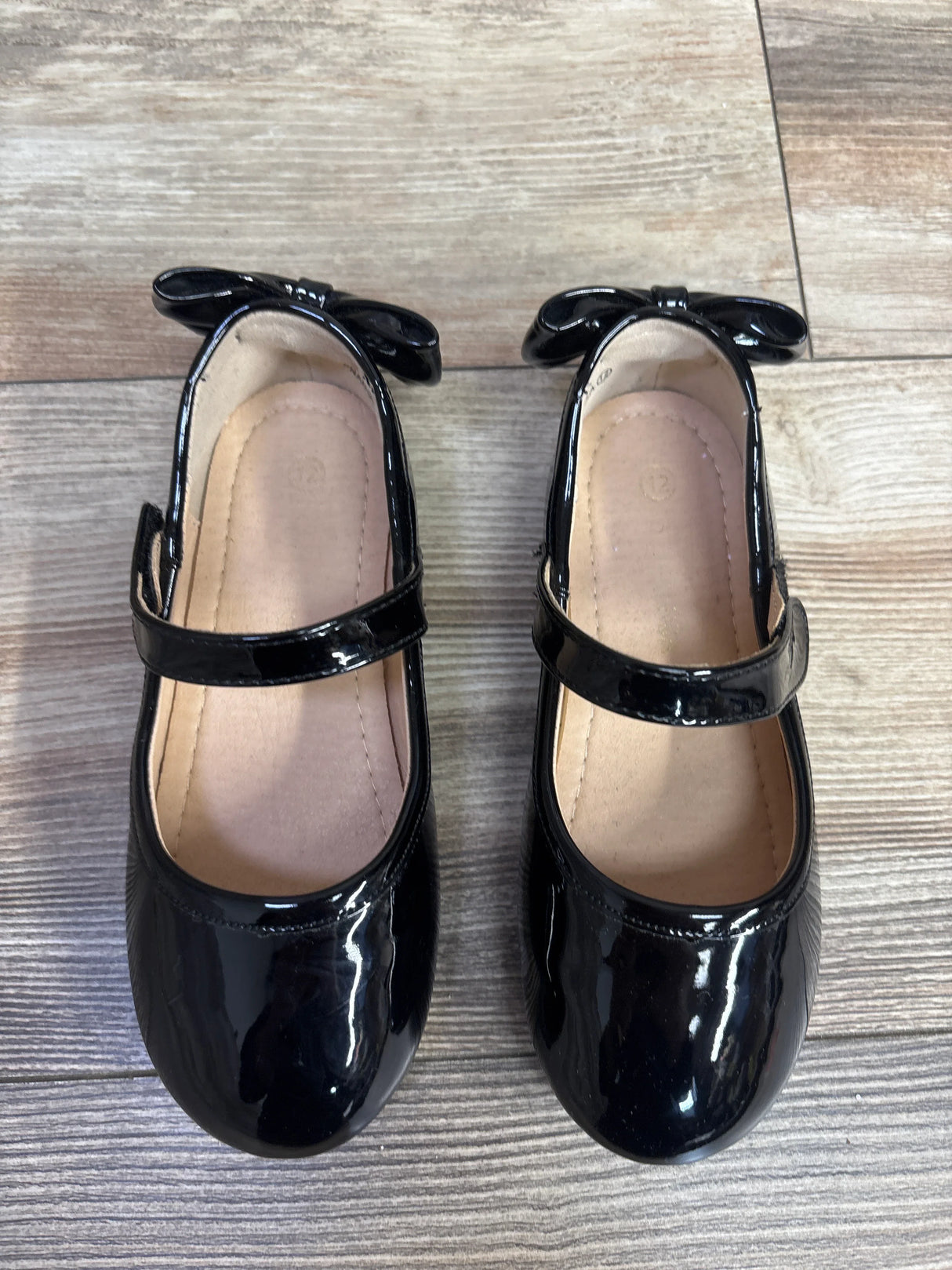 Pandaninjia Mary Jane Bow Ballet Flats Black sz 12c