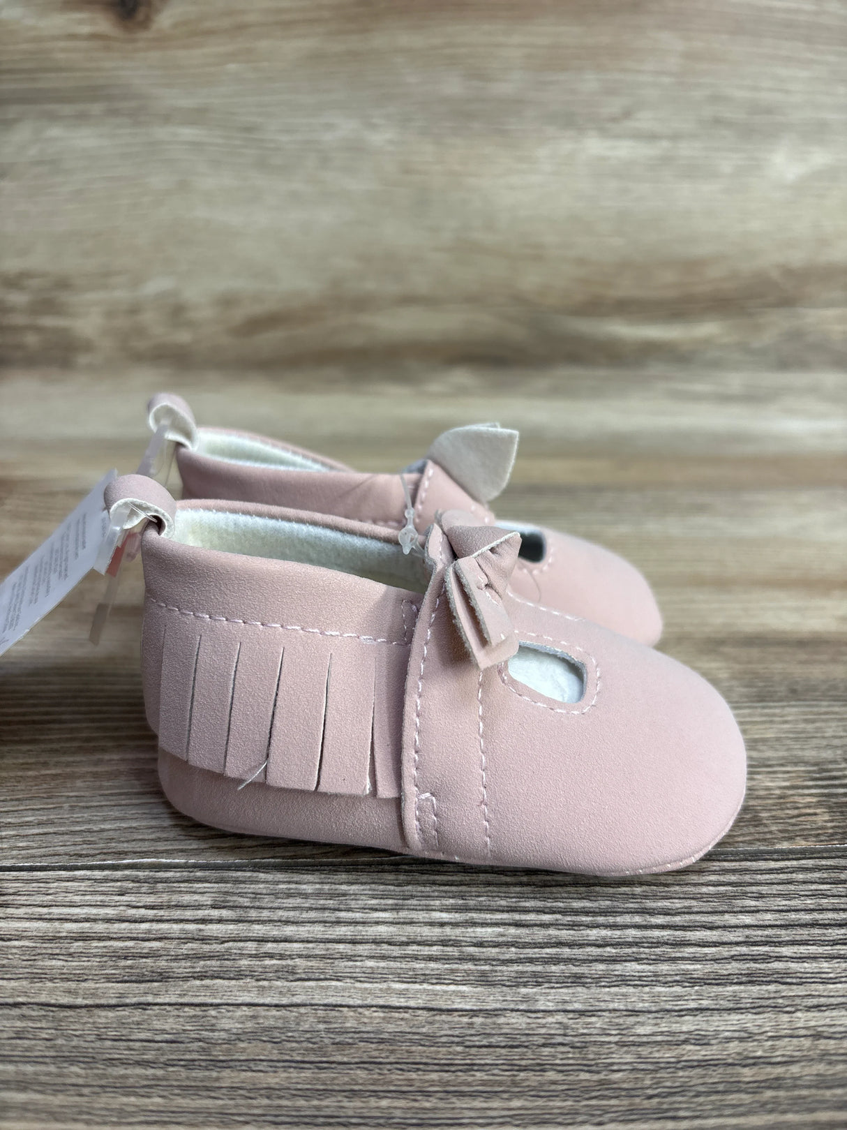 NEW Just One You Bow Moccasins Pink sz 2c