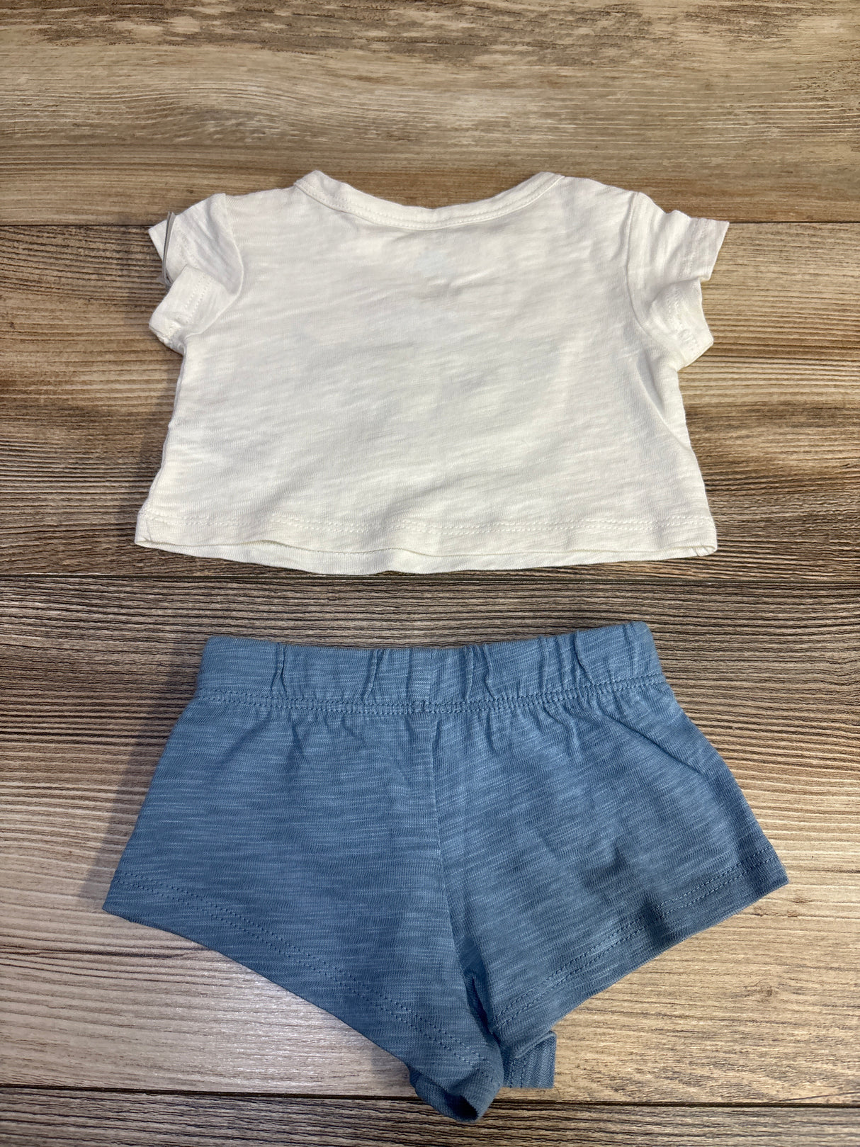 Cloud Island 2pc Shirt & Shorts Set White sz Newborn
