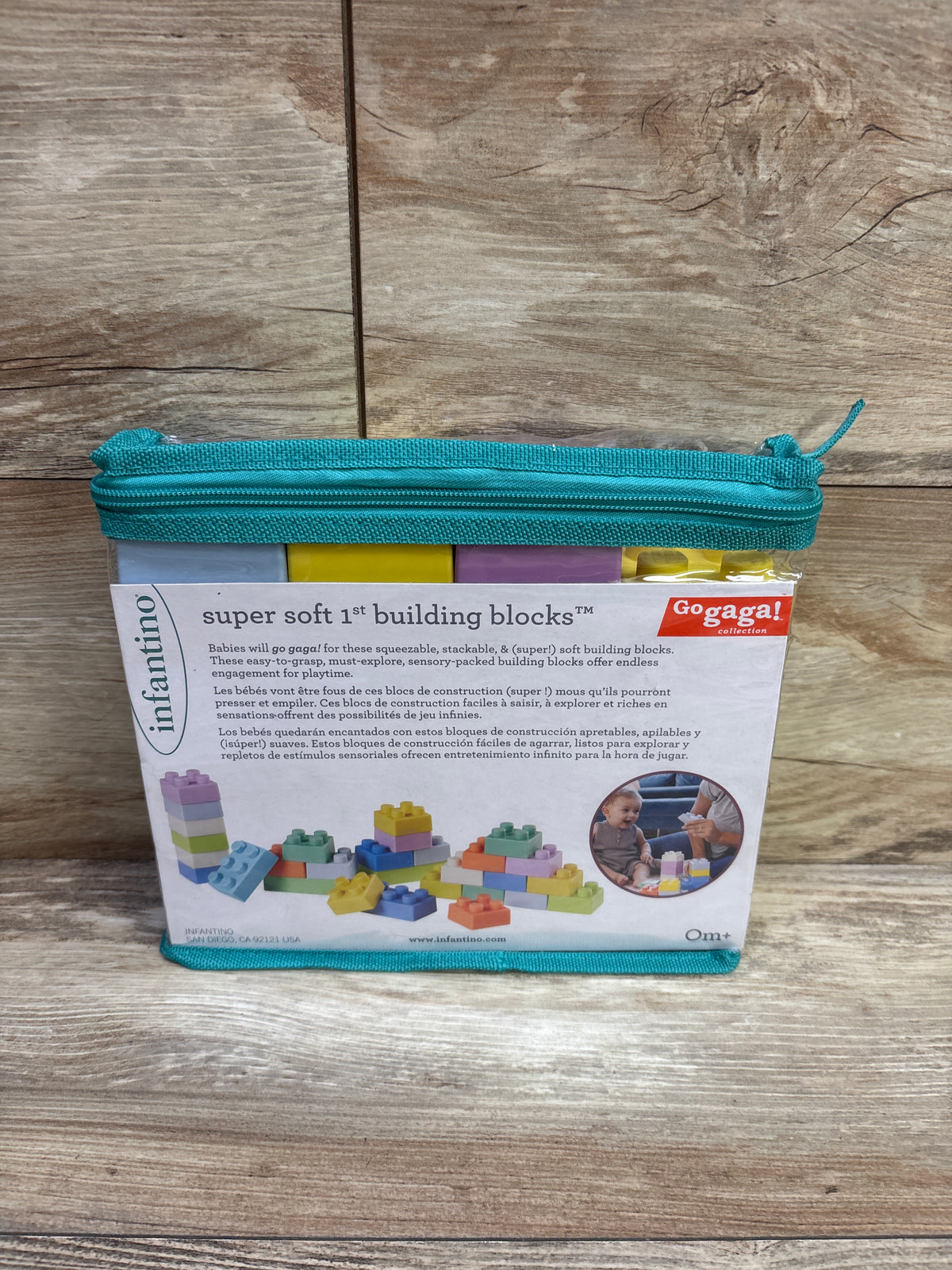 NEW Infantino Go gaga! Super Soft 1st Building Blocks 25pk