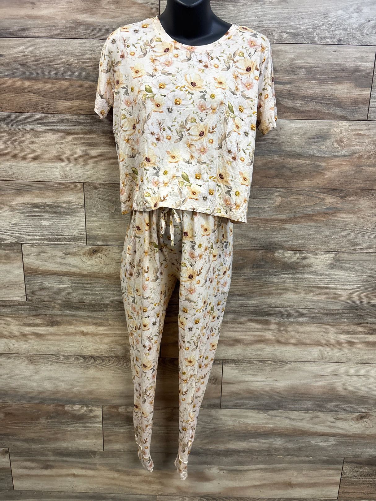 Copper Pearl Maternity 2pc Bamboo Pajama Set Ivory sz Medium