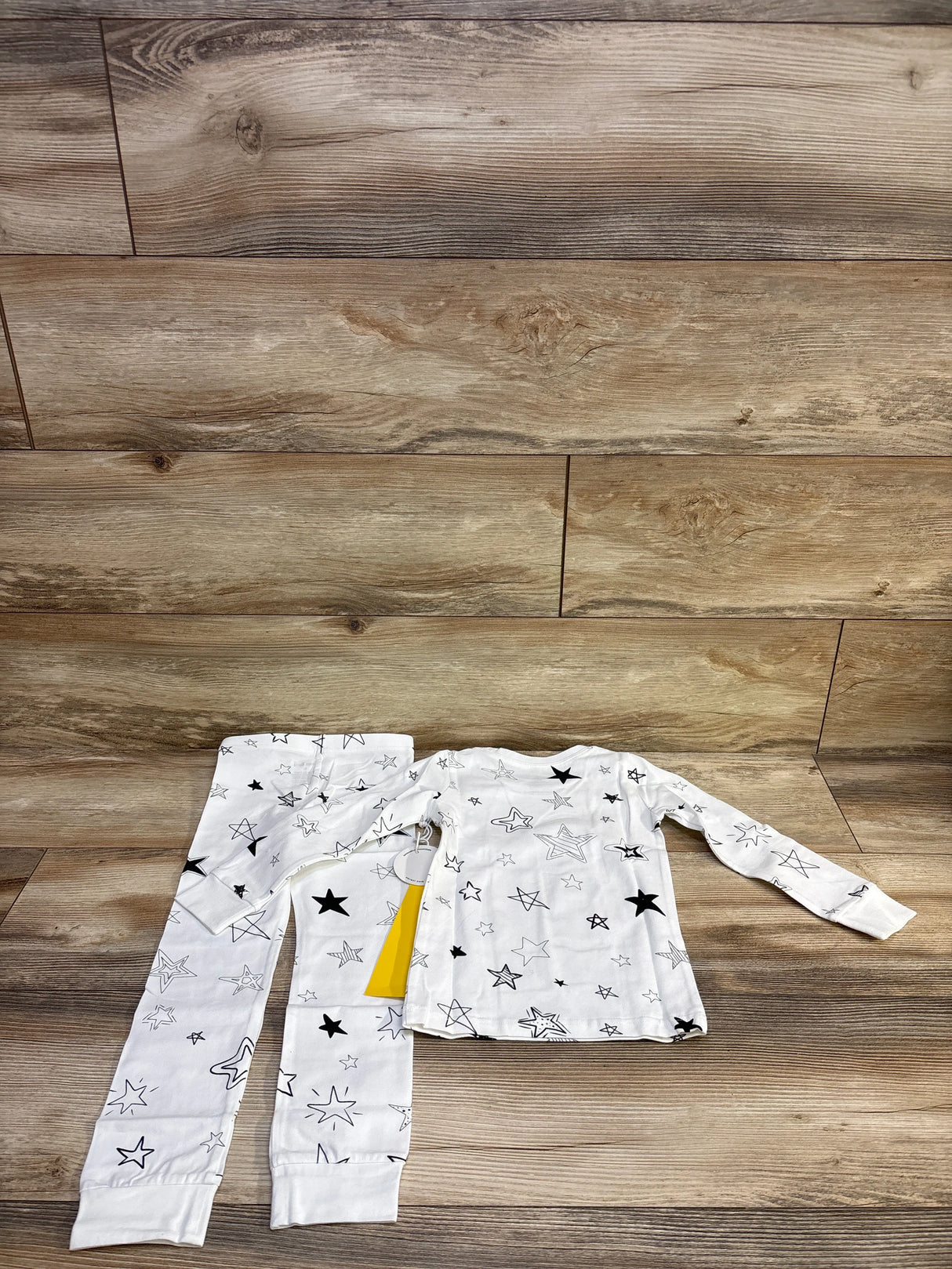 NEW Norani Baby 2pc Organic Pajama Set in Stars White sz 3T