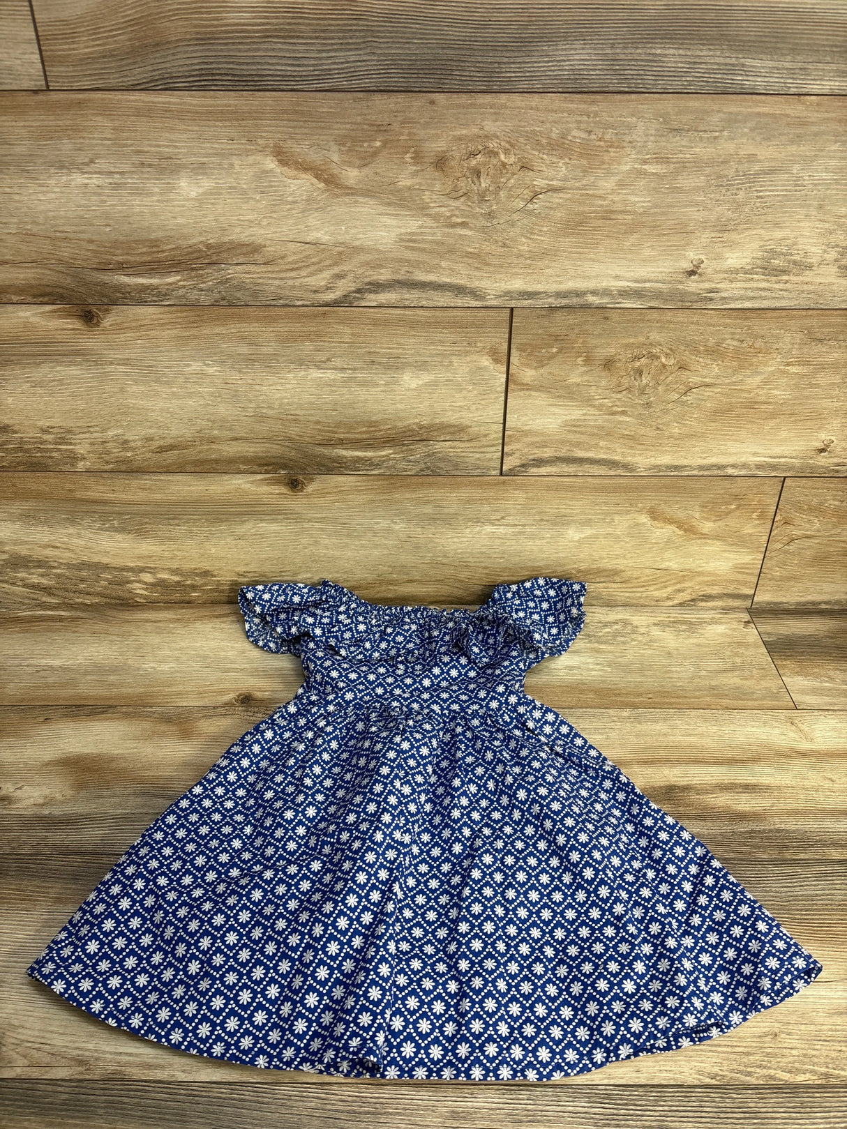 Btween Floral Ruffle Dress Blue sz 5T