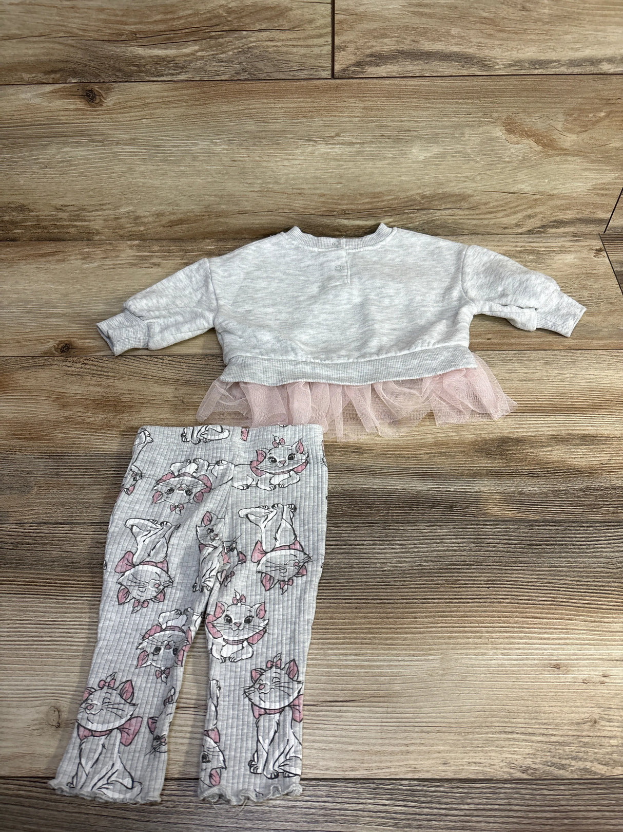 Disney Baby 2pc Marie Sweatshirt & Bottoms Set Grey sz 0-3m