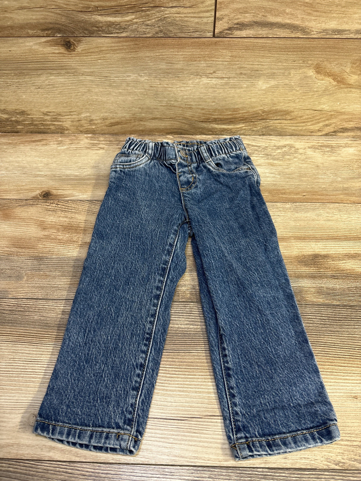 Cat & Jack Paperbag Waist Jeans Blue sz 3T