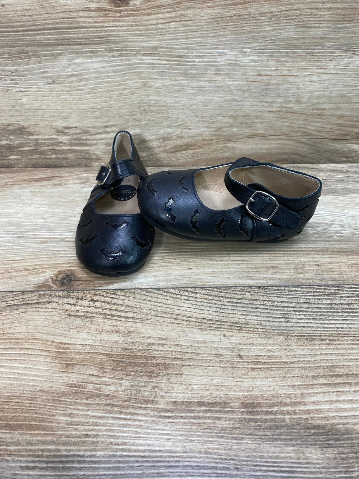 Spellbound Soles Mary Jane Flats Bats Cut Outs Black Sz 7c - Me n Mommy To Be