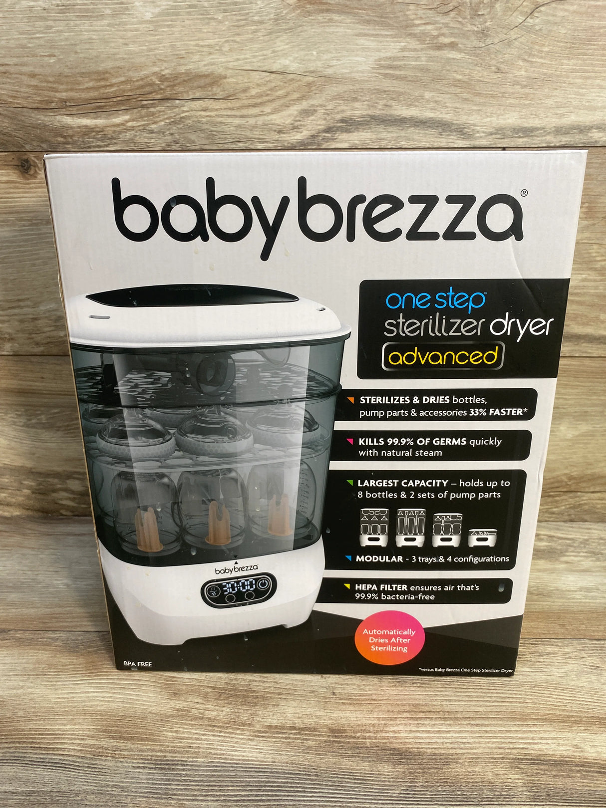 NEW Baby Brezza One Step Baby Bottle Sterilizer & Dryer Advanced