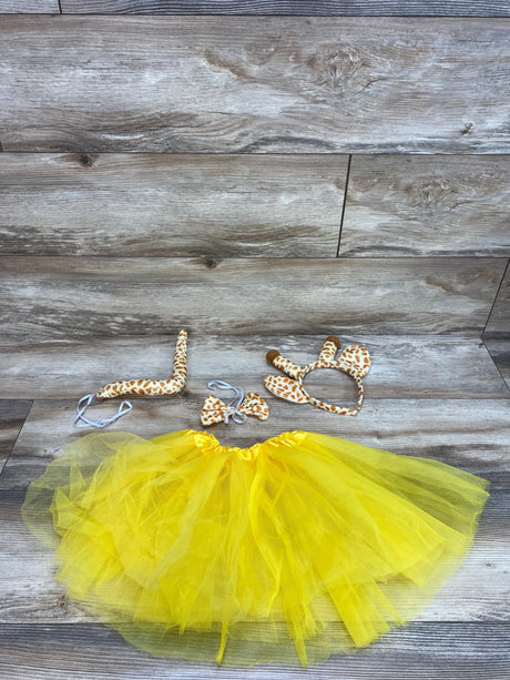 4pc Tutu Giraffe Costume Set Yellow sz 3-7 - Me n Mommy To Be