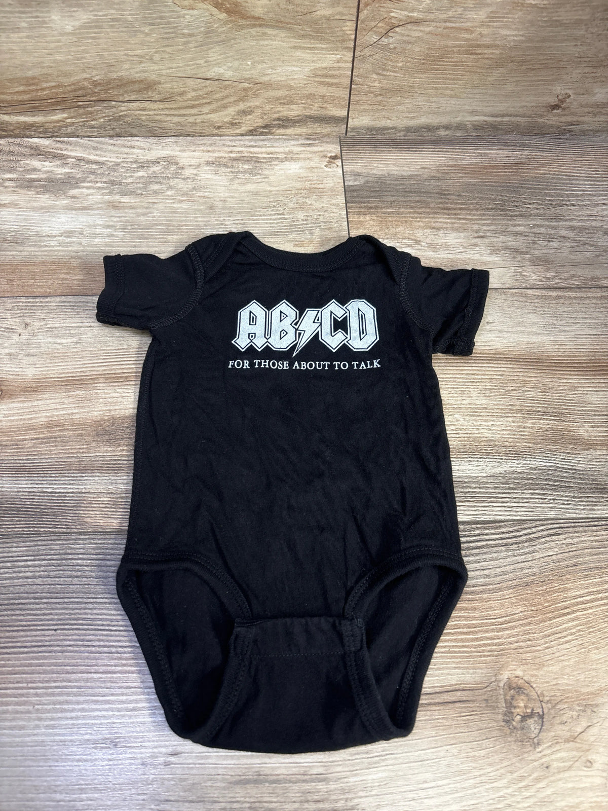 AC/DC Bodysuit Black sz 3/6m