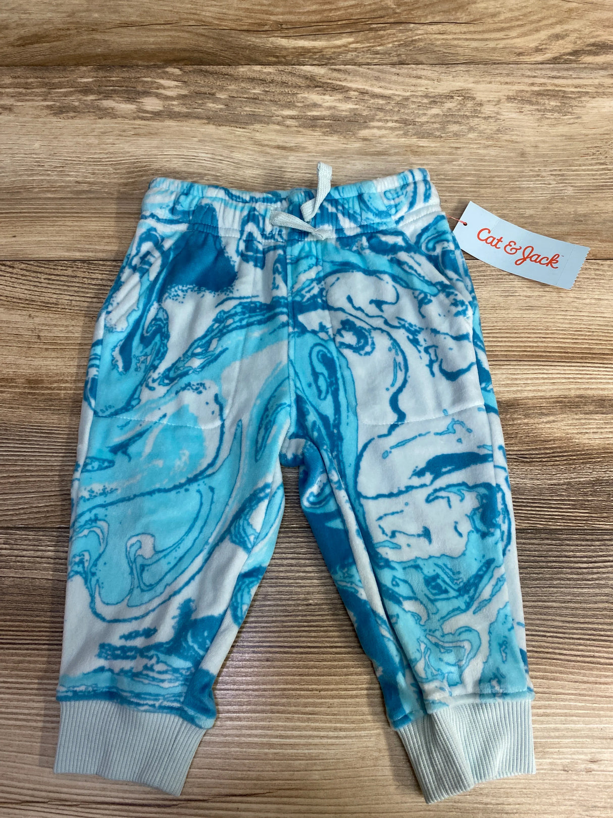 NEW Cat & Jack Velour Pants Blue sz 12m