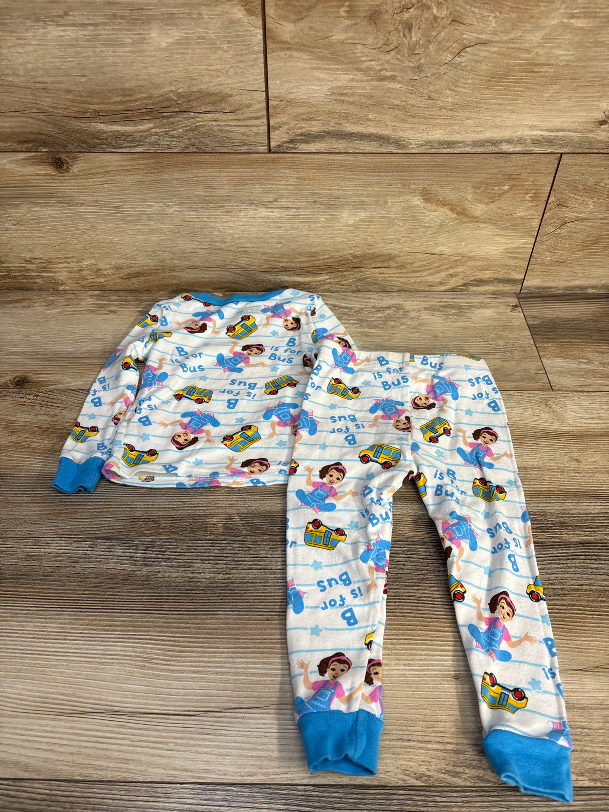 Ms. Rachel 2pc Pajama Set White sz 2T