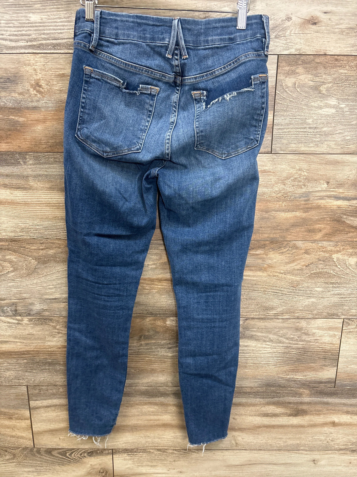 Good American Under Belly Maternity Jeans Distressed Blue sz Small