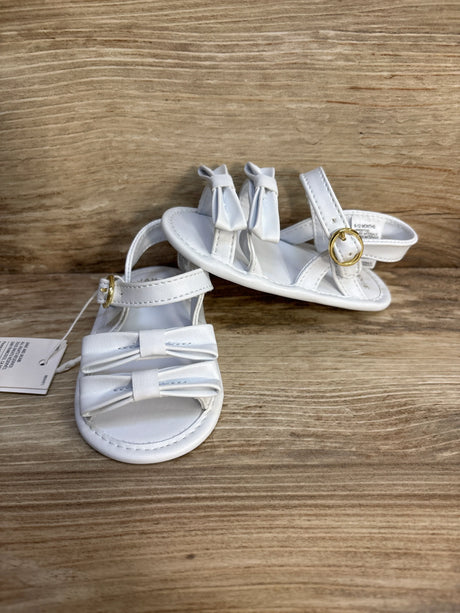 NEW Janie & Jack White Baby Bow Sandals sz 6-12m - Me n Mommy To Be