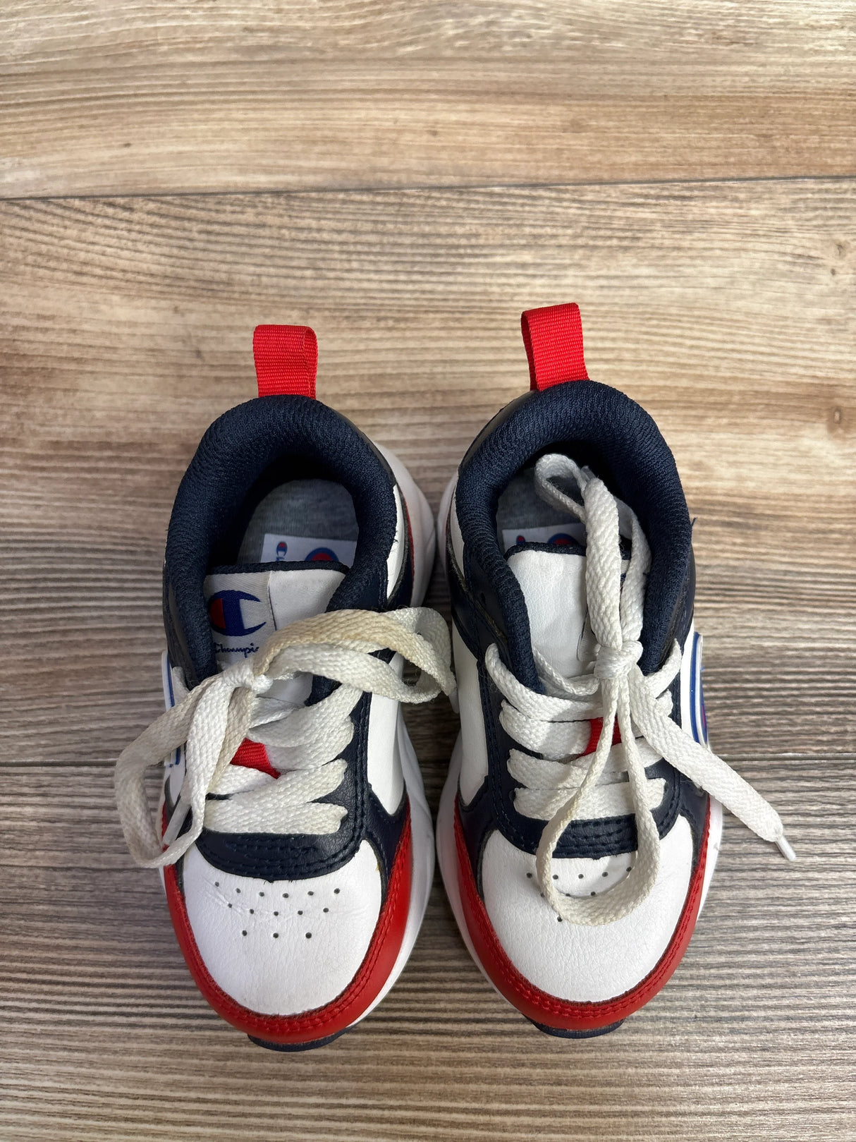 Champion 93Eighteen SP Block Sneakers White sz 6c