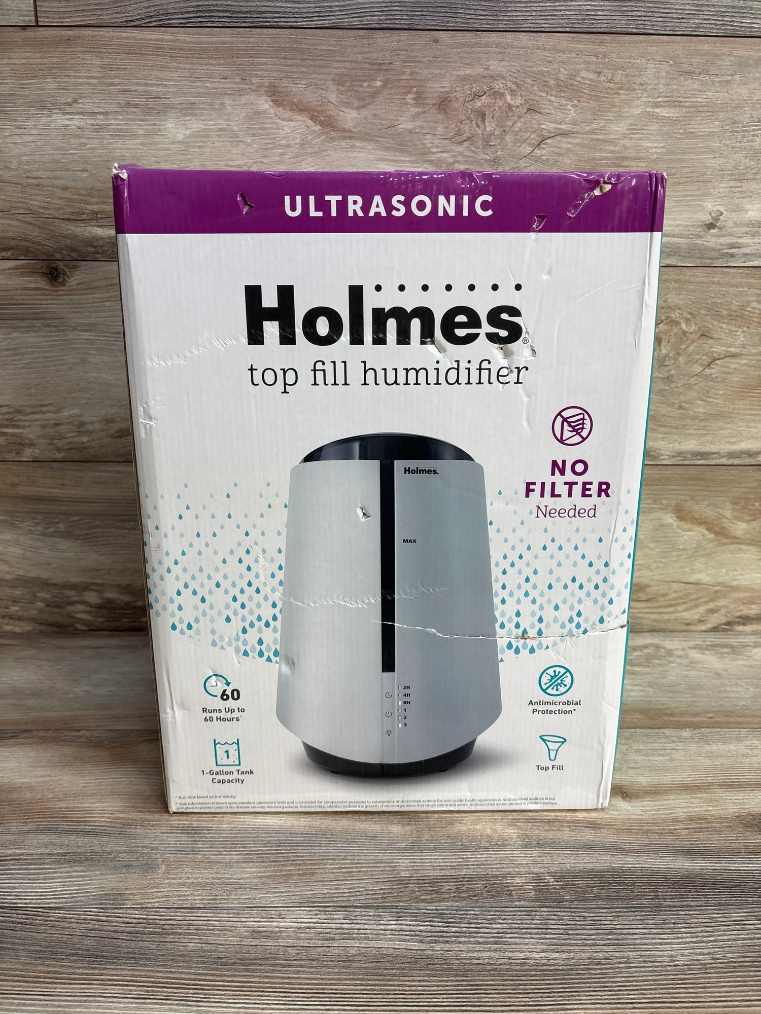 NEW Holmes 1-Gallon Top-Fill Ultrasonic Cool-Mist Humidifier - Me n Mommy To Be