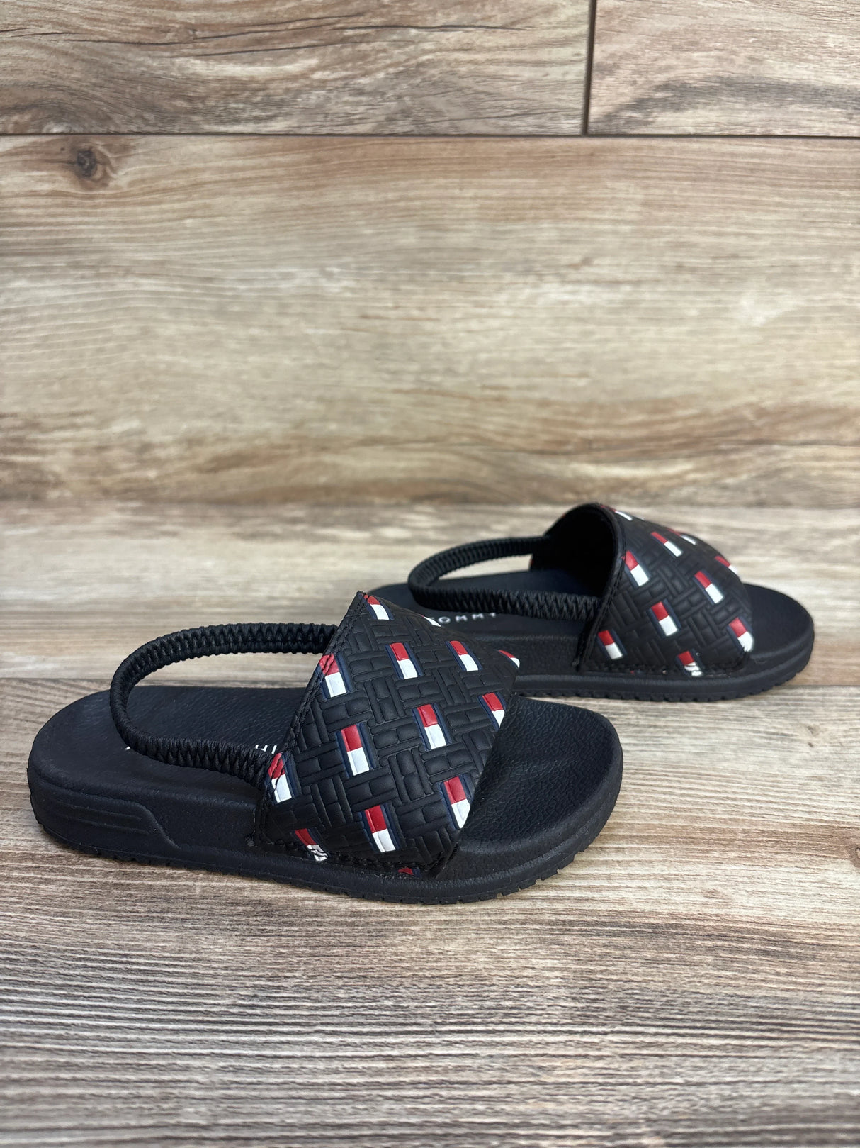 Tommy Hilfiger Slingback Slide Sandals Black sz 9c - Me n Mommy To Be