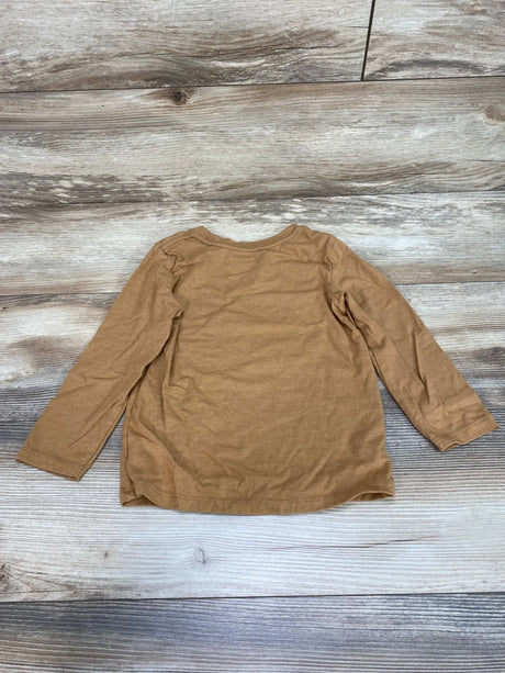 Cat & Jack Long Sleeve "Thankful" Shirt Tan Sz 4T - Me n Mommy To Be