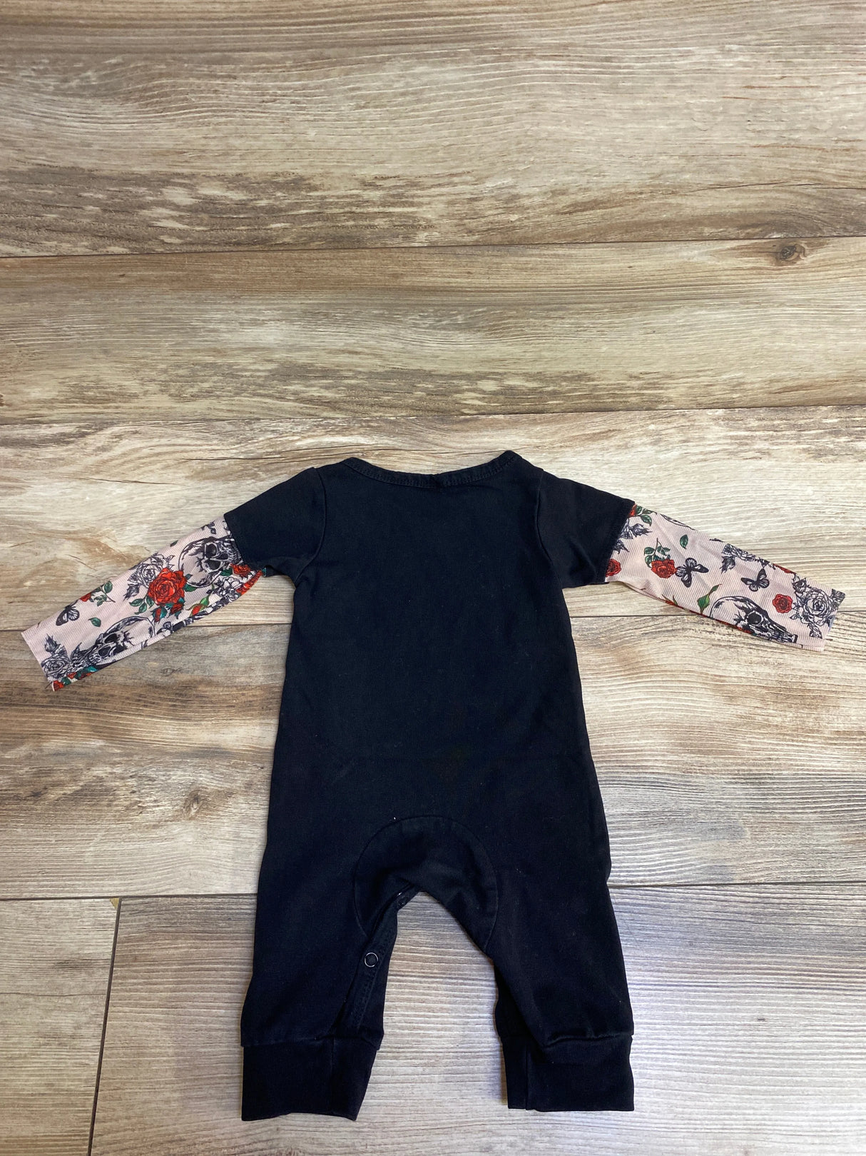 'Daddy's Boy' Long Sleeve Tattoo Coverall Black sz 3-6m