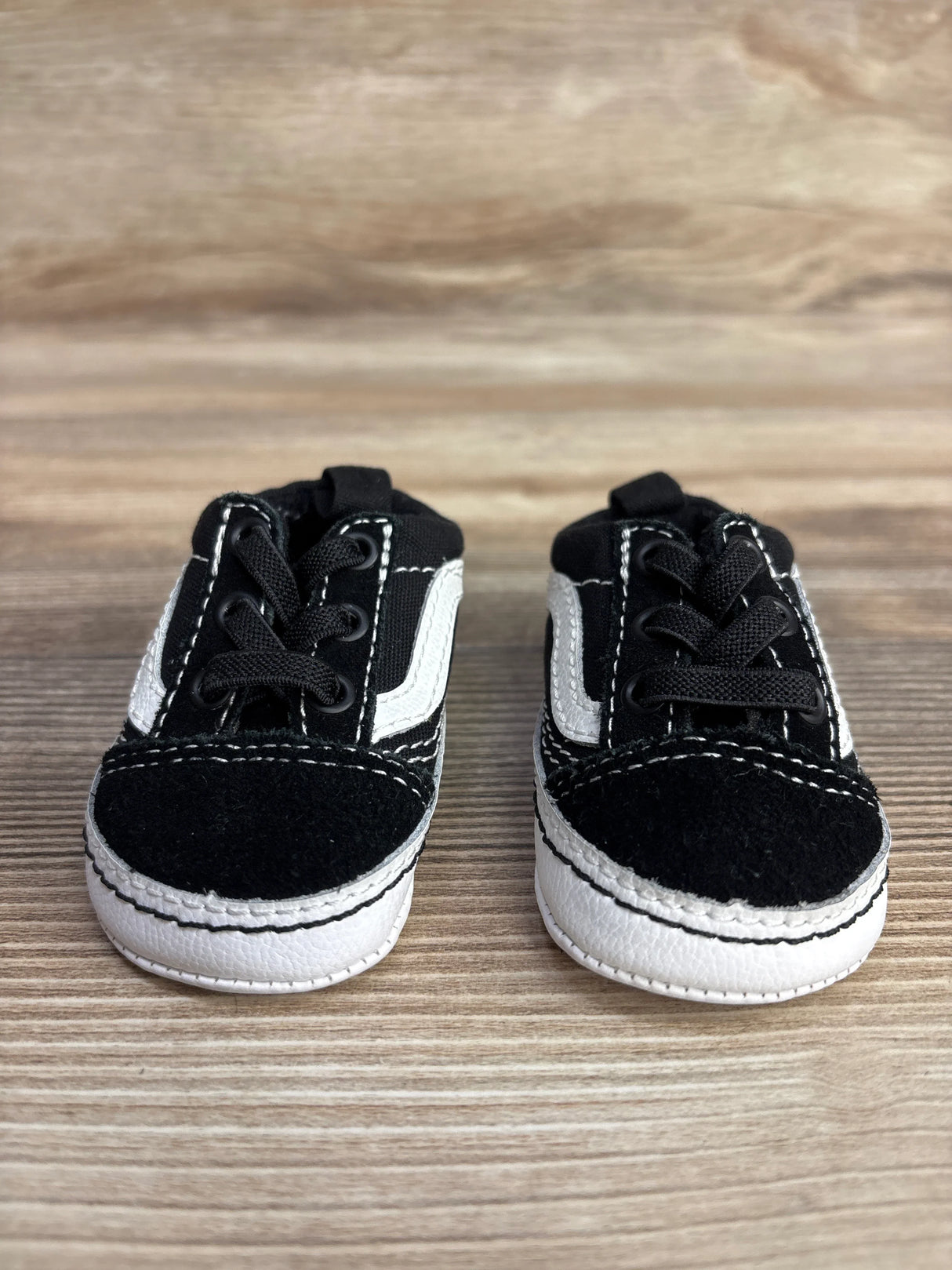 Vans Old Skool 'Black White' Crib Shoes sz 1c