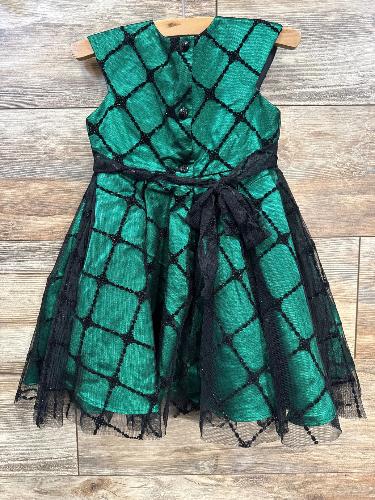 Jona Michelle Lace Tulle Dress Green sz 3T
