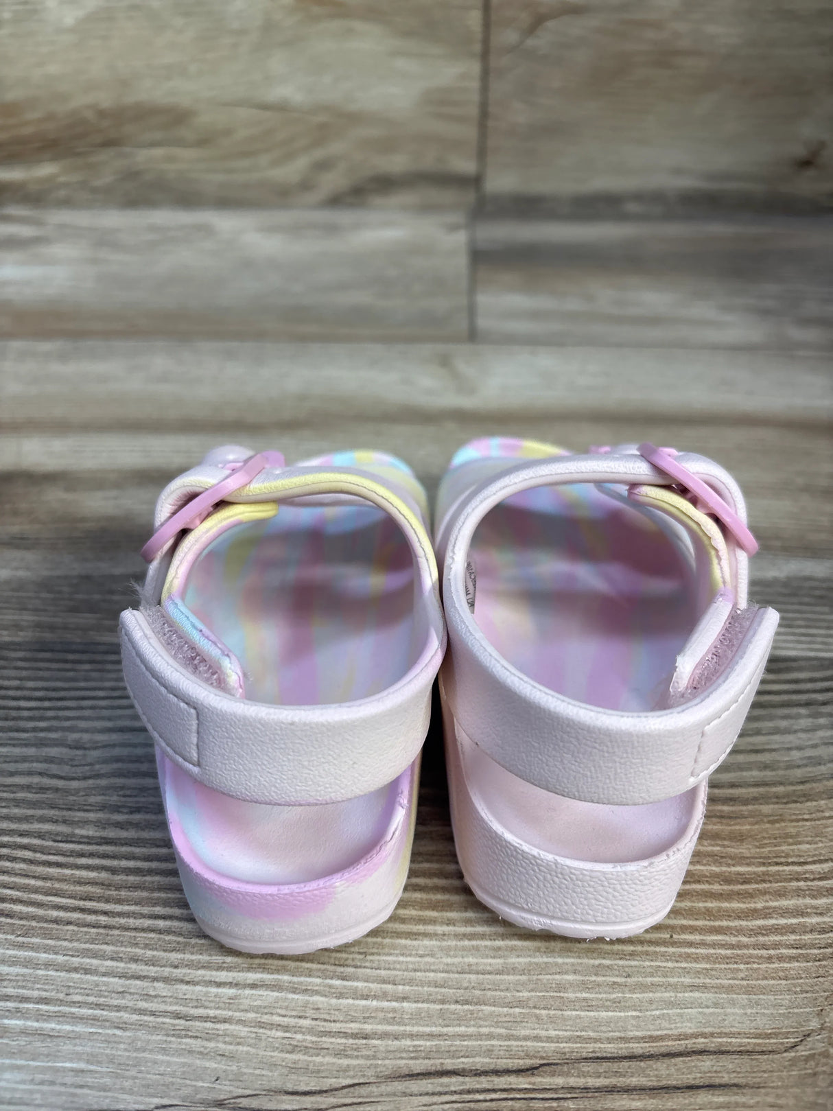 Wonder Nation Double Buckle Sandals Pink sz 5-6c
