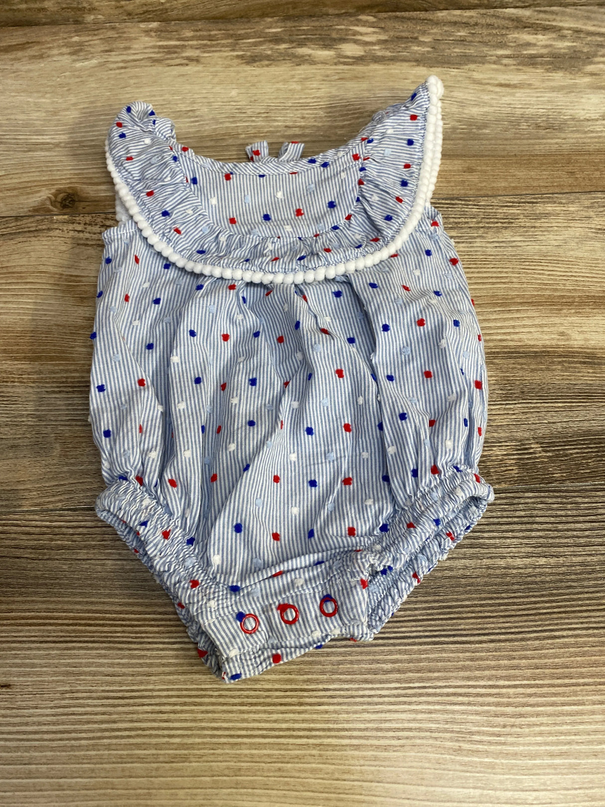 Cat & Jack Striped Romper Blue sz 0-3m - Me n Mommy To Be