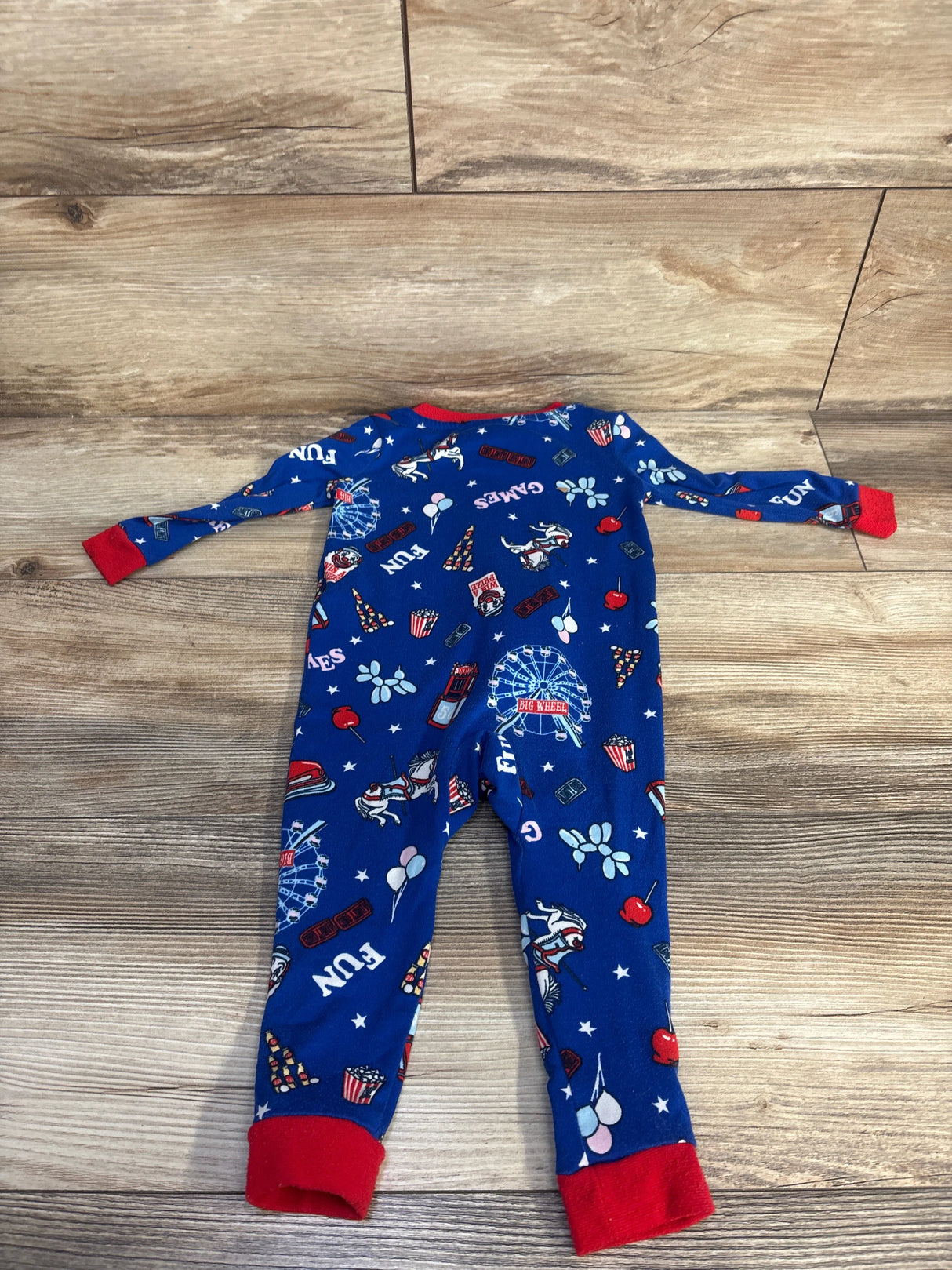 Way To Celebrate! Patriotic Sleeper Blue sz 12m