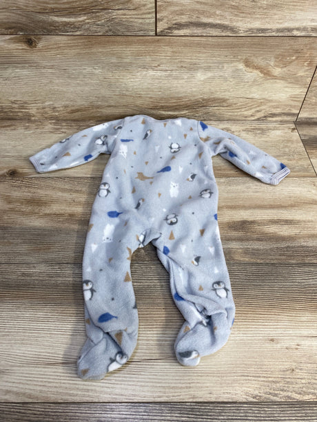 Sterling Baby Animal Print Blanket Sleeper Grey sz 6m - Me n Mommy To Be
