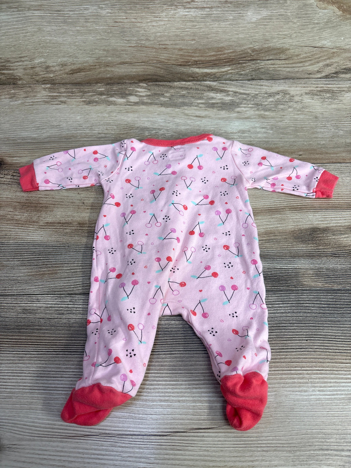 Koala Baby Cherry Print Sleeper Pink sz Newborn