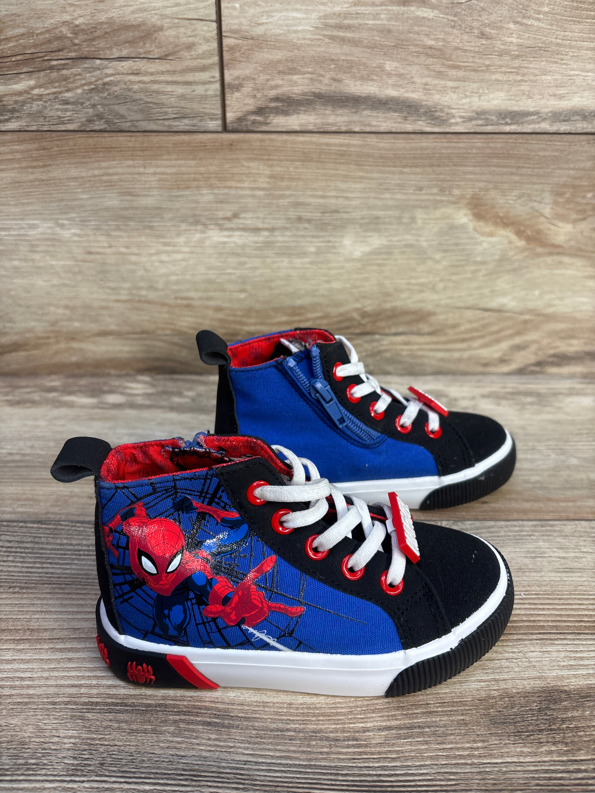 Ground Up Spider-Man High Top Sneakers Black sz 9c