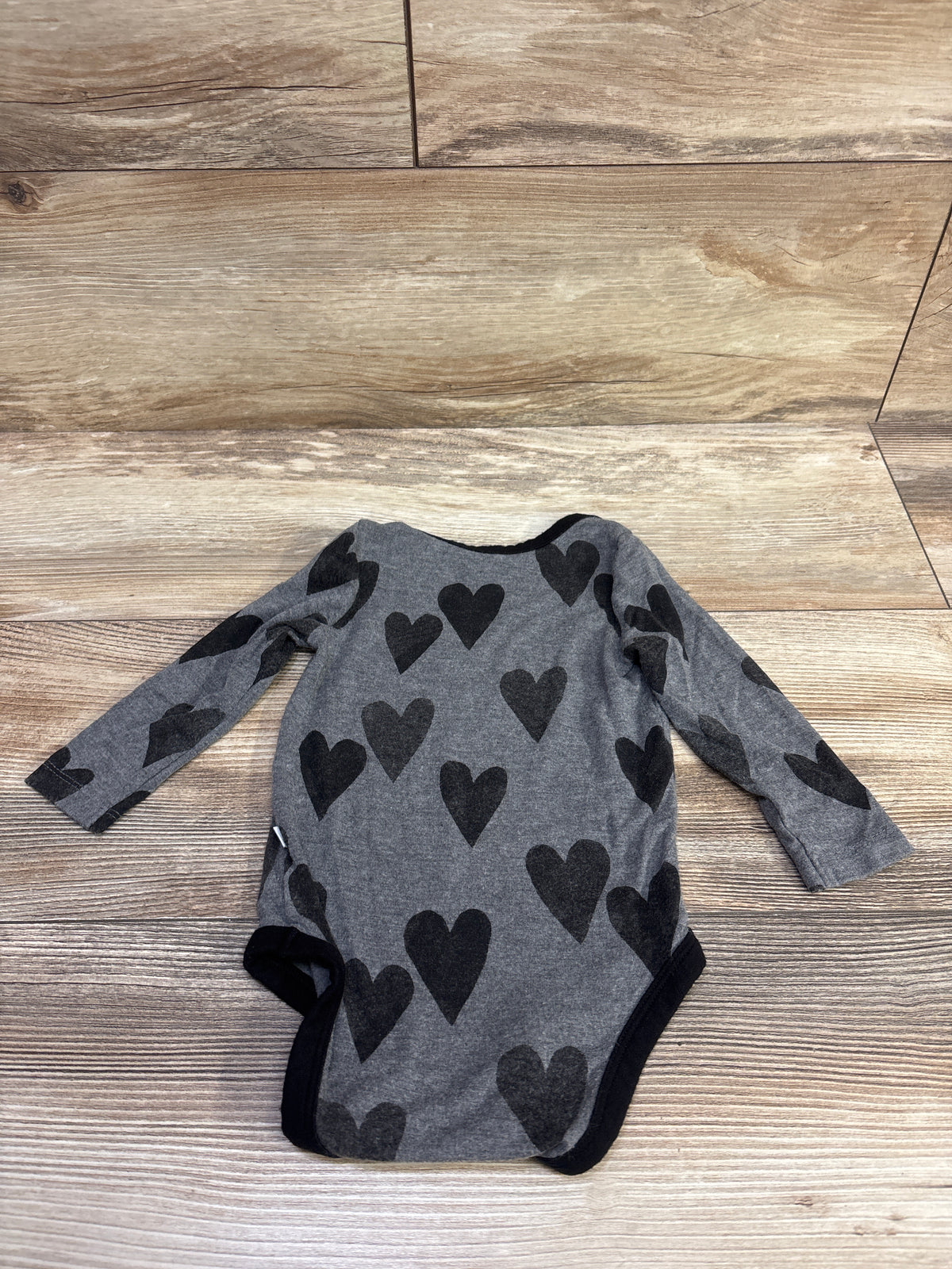 Play by Little Sleepies Long Sleeve Bamboo Bodysuit Grey sz 3-6m