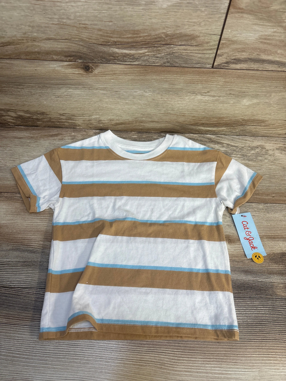 NEW Cat & Jack Striped Shirt White sz 4T