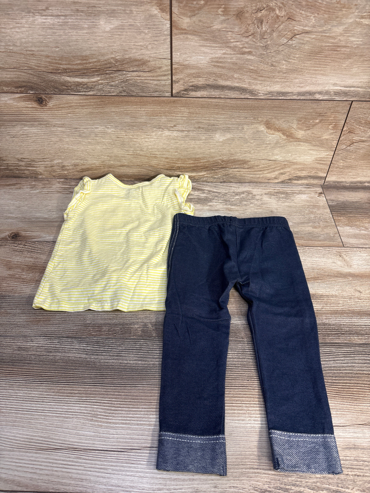 Carter's 2pc Love Top & Jeggings Set Yellow sz 18m