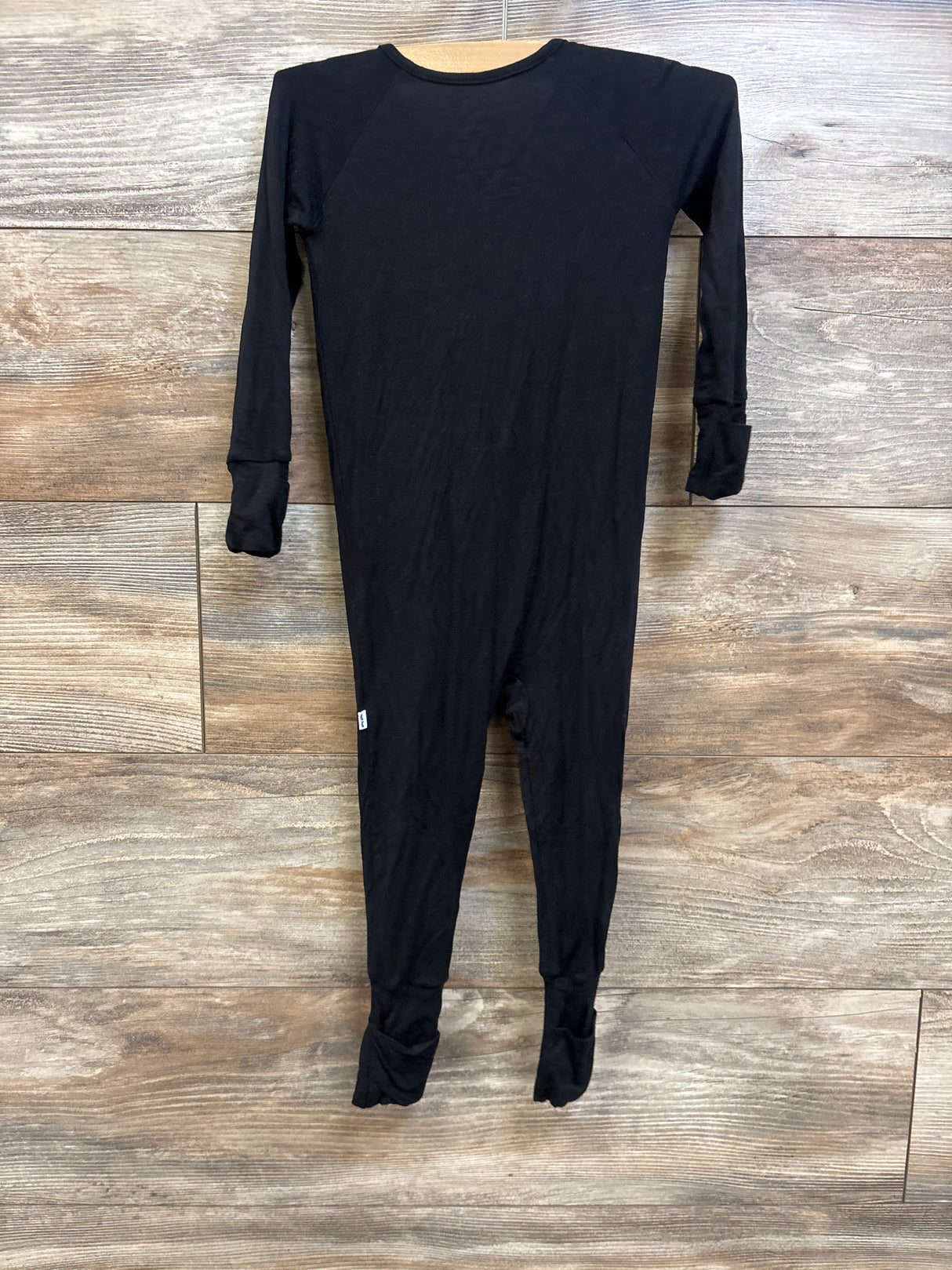 Little Sleepies Solid Bamboo Convertible Sleeper Black sz 12-18m