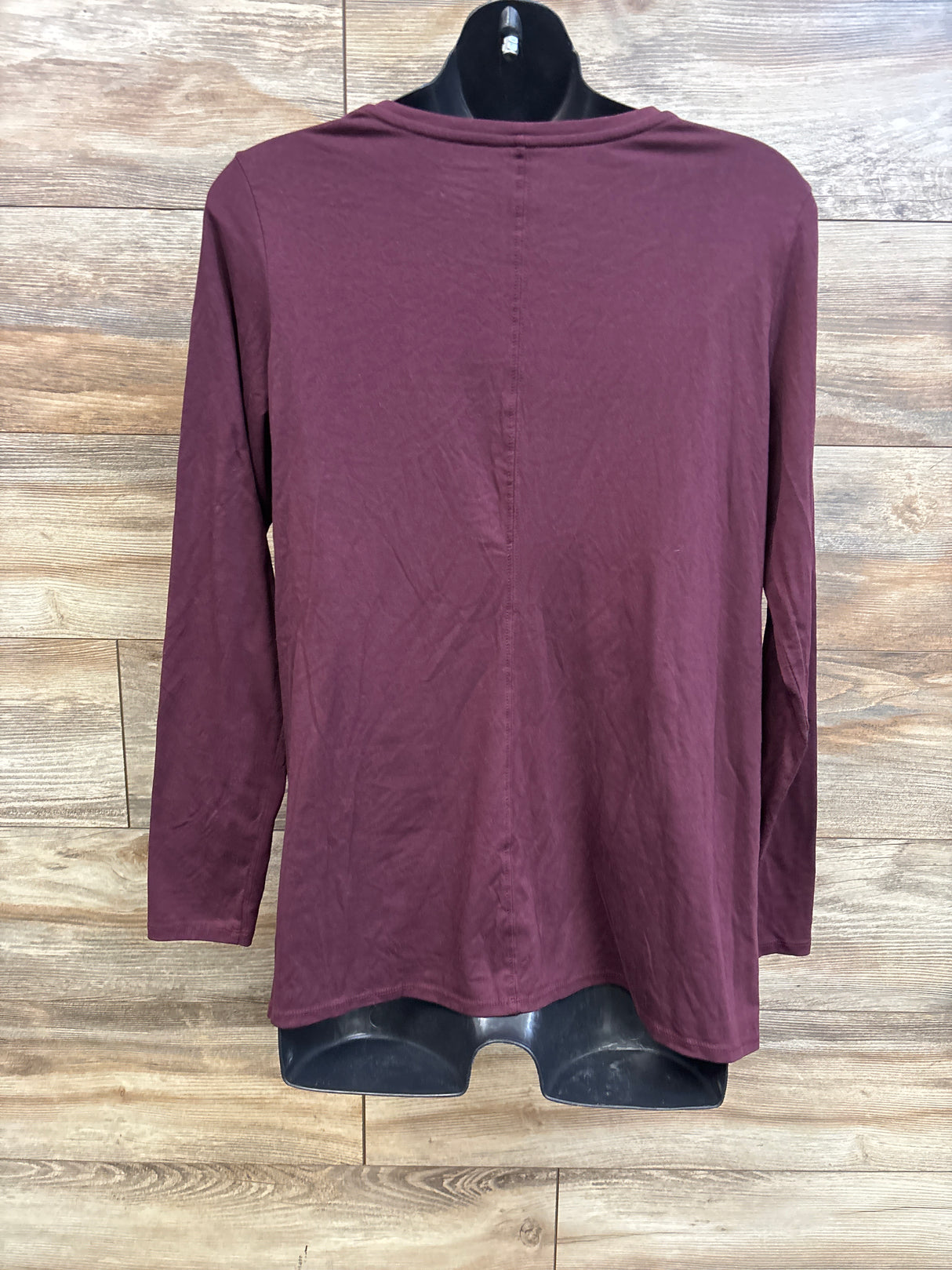 Motherhood Maternity Long Sleeve Nursing Top Maroon sz Large