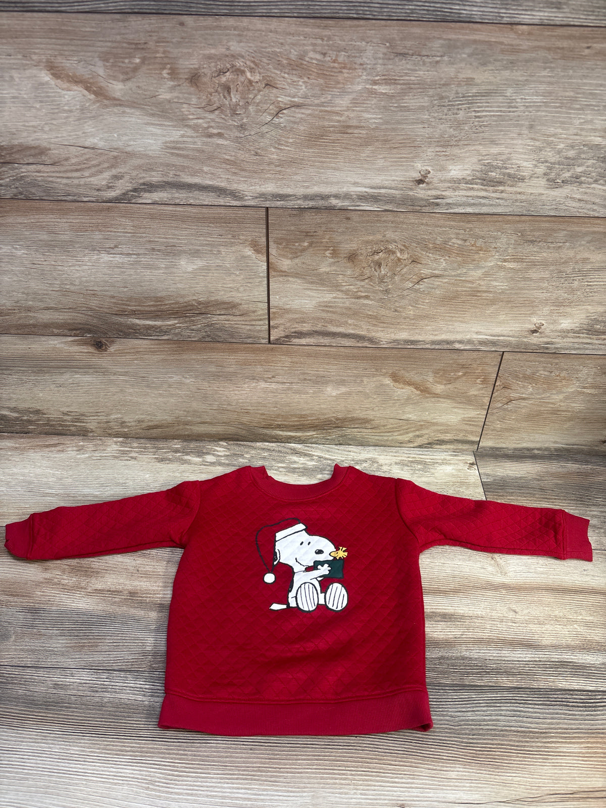 Jumping Beans x Peanuts Snoopy Christmas Sweatshirt Red sz 24m
