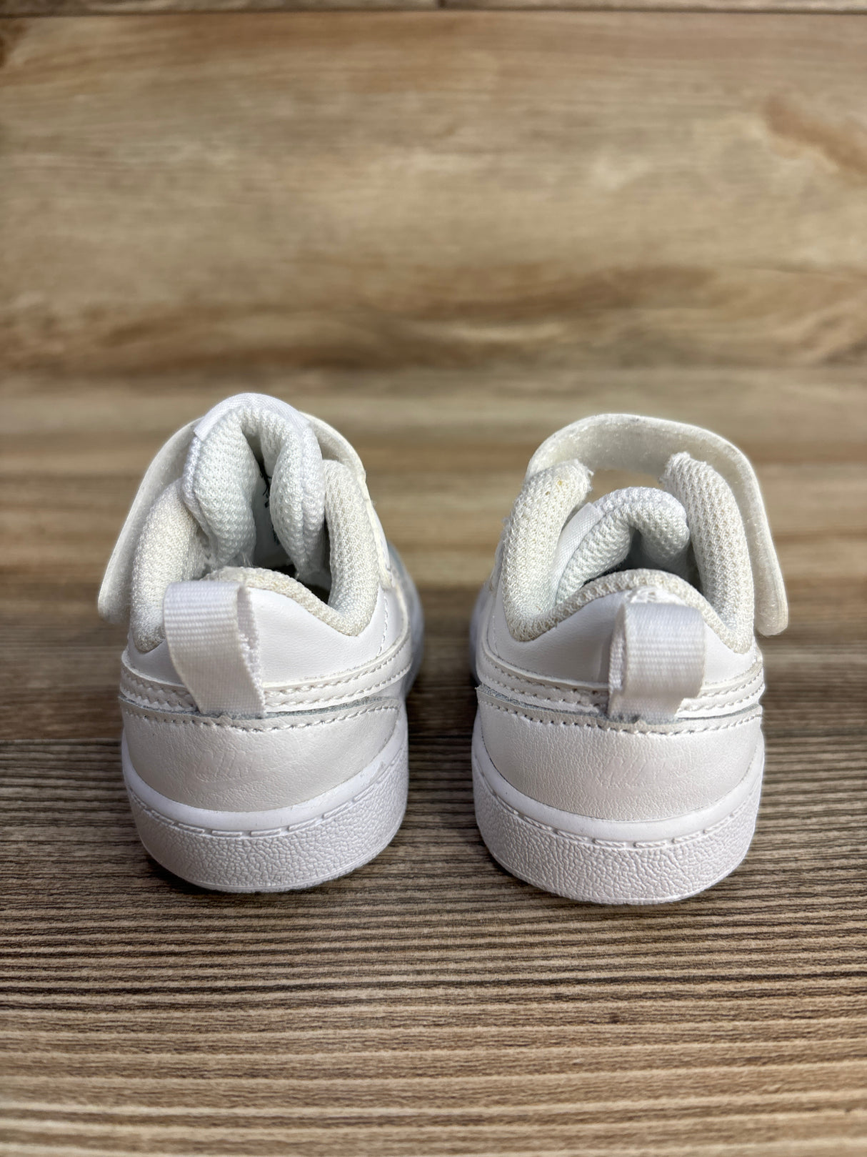 Nike Court Borough Low 2 TD 'Triple White' Sneakers sz 2c