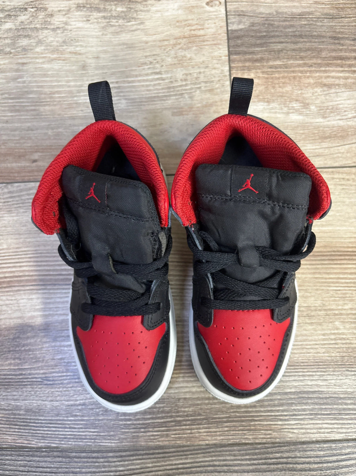 Air Jordan 1 Mid 'Bred Twist' Sneaker Black sz 9c