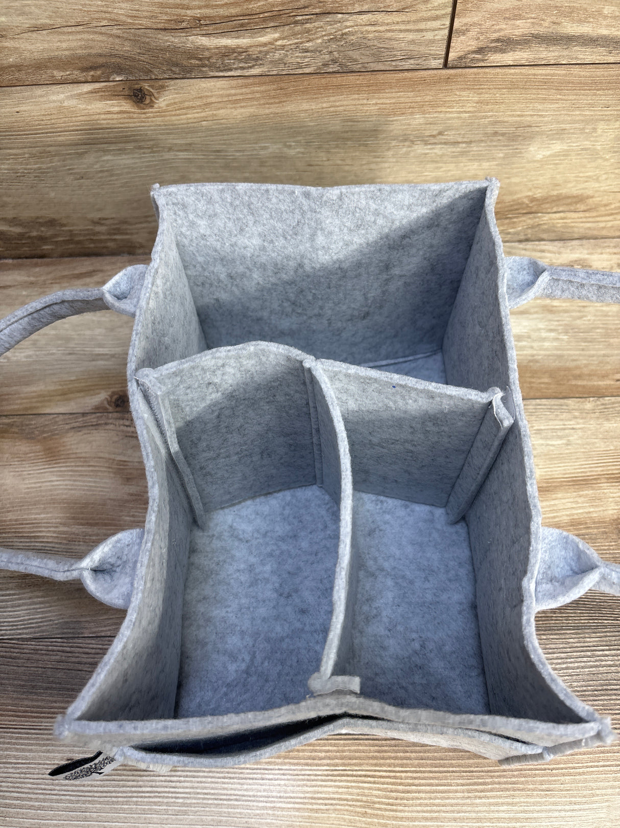 Parker Baby Co. Felt Diaper Caddy in Grey