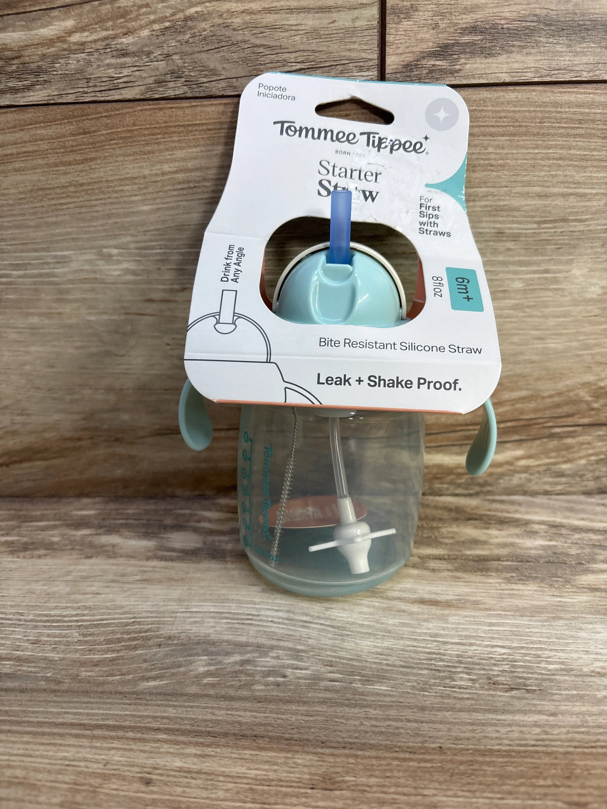 NEW Tommee Tippee 8oz Weighted Starter Straw Sippy Cup
