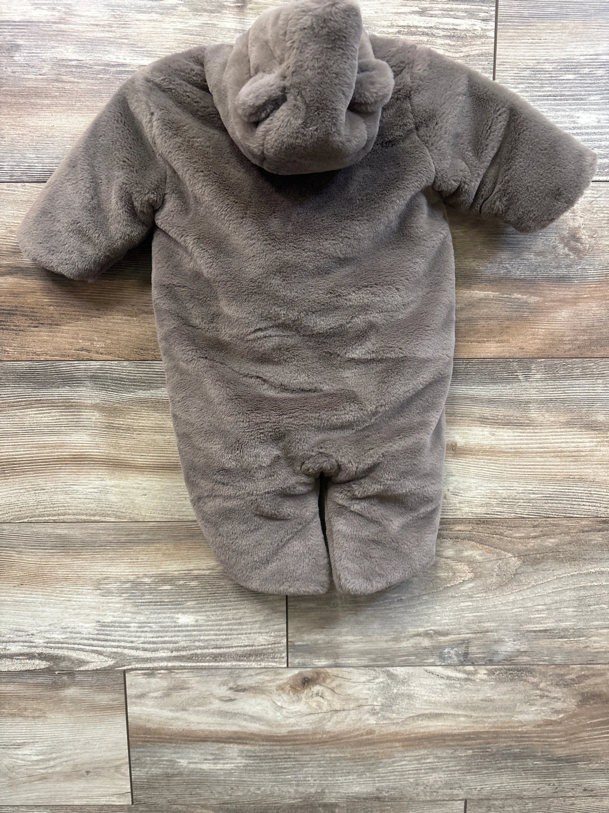 Baby Gap Faux Fur Bear Hooded Bunting Brown sz 3-6m