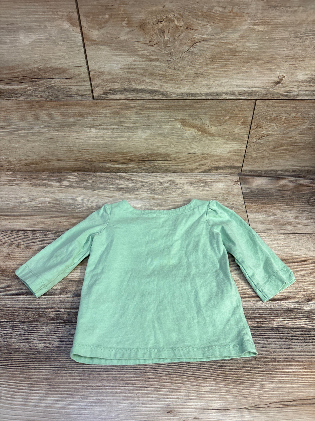 Janie & Jack Disney Tinker Bell Flower Long Sleeve Shirt Green sz 18-24m