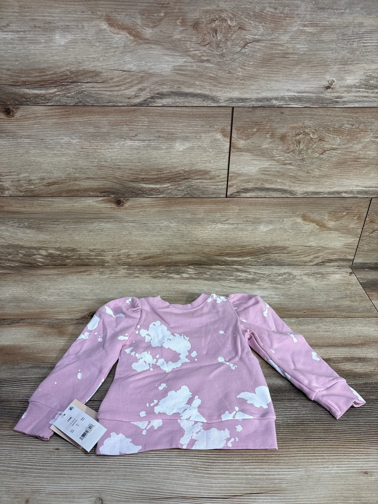 NEW Grayson Mini Puff Sleeve Sweatshirt Pink sz 18m
