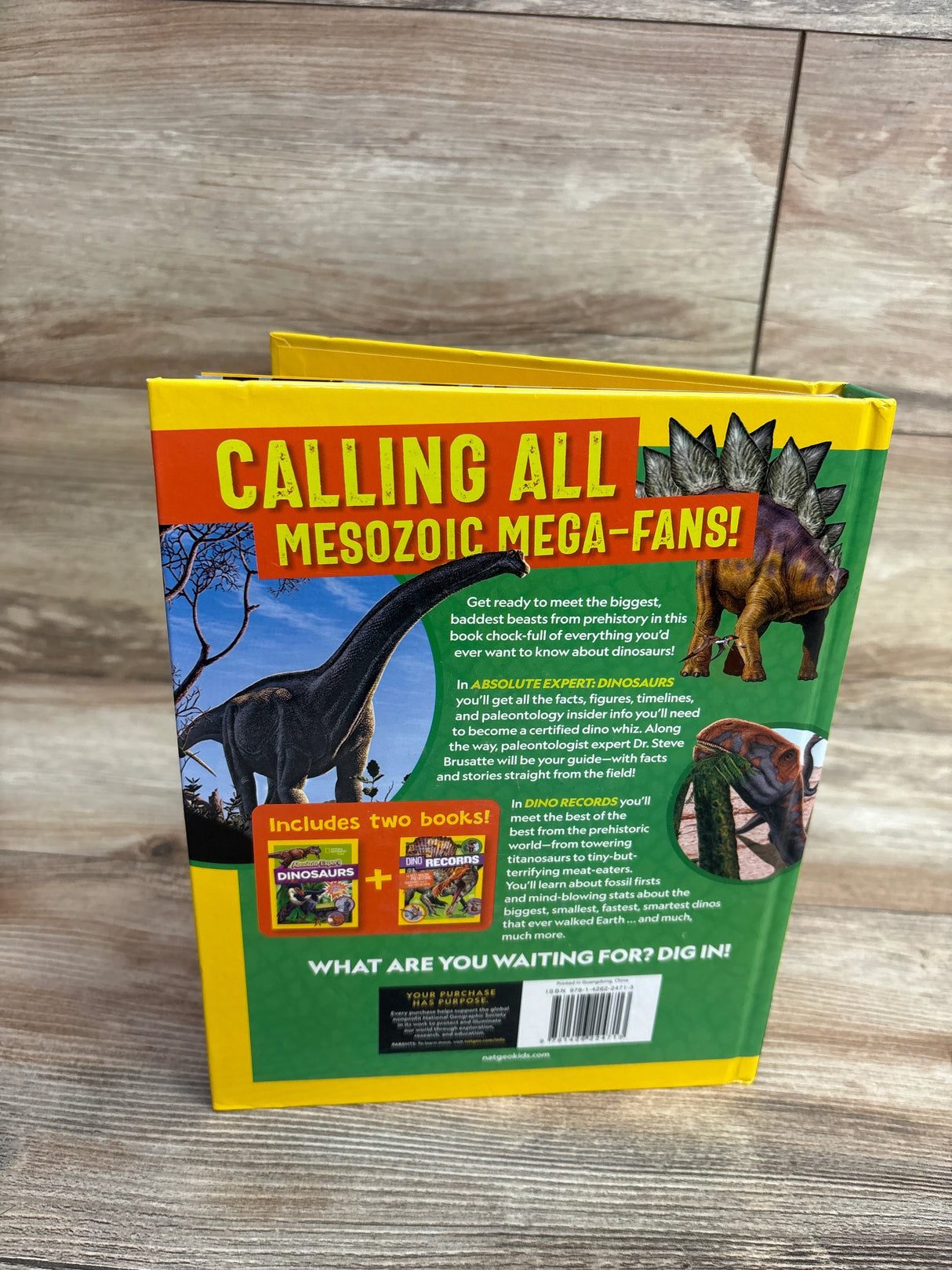 National Geographic Kids Dinosaur Double Feature Hardcover Book
