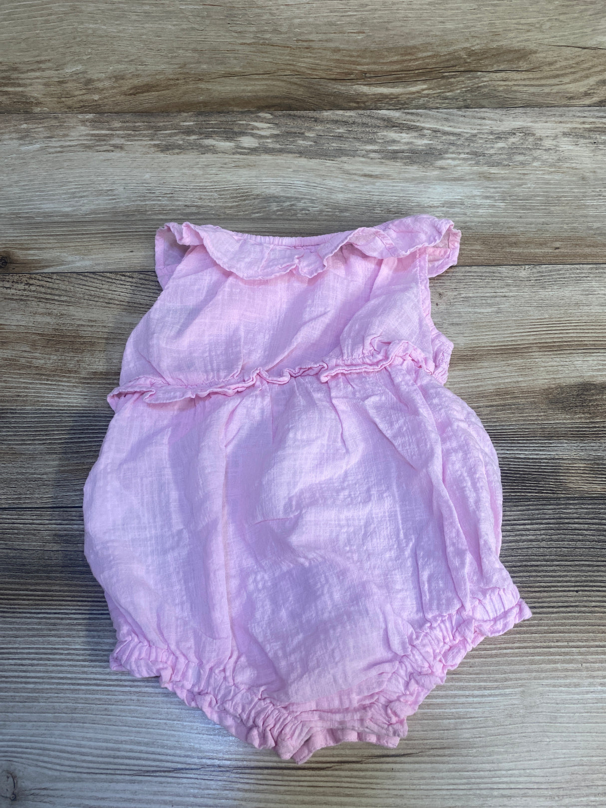 Old Navy Smocked Bubble Romper Pink sz 12-18m