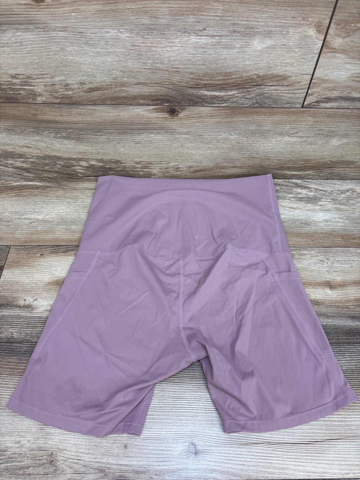 Poshdivah Over The Belly Yoga Shorts Lilac sz Large